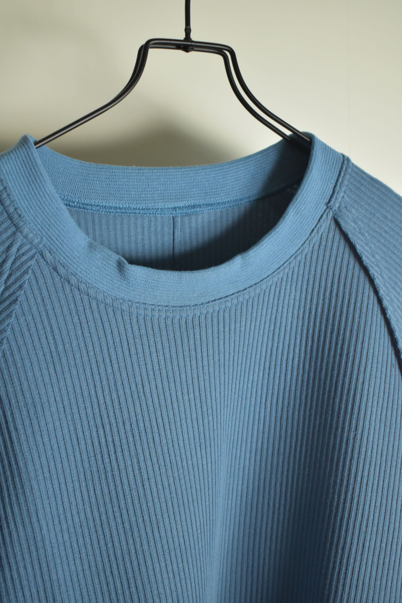 Rail Knit Dolman Sleeve"Blue" / レールニットドルマンスリーブ"ブルー"