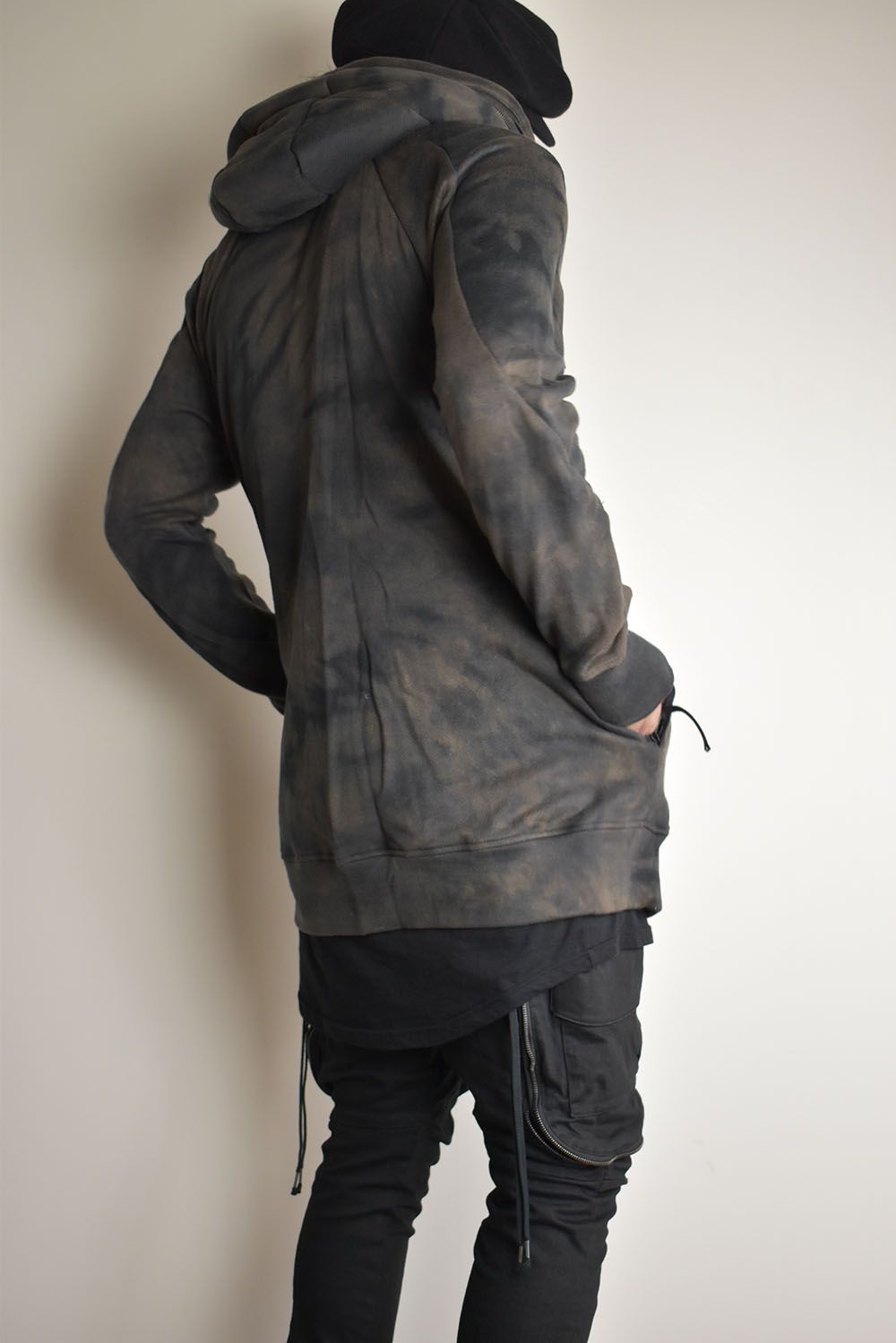 Non Ply Yarn Lined Hooded Jacket"Dust" /  無撚糸裏毛フーデッドジャケット"ダスト"