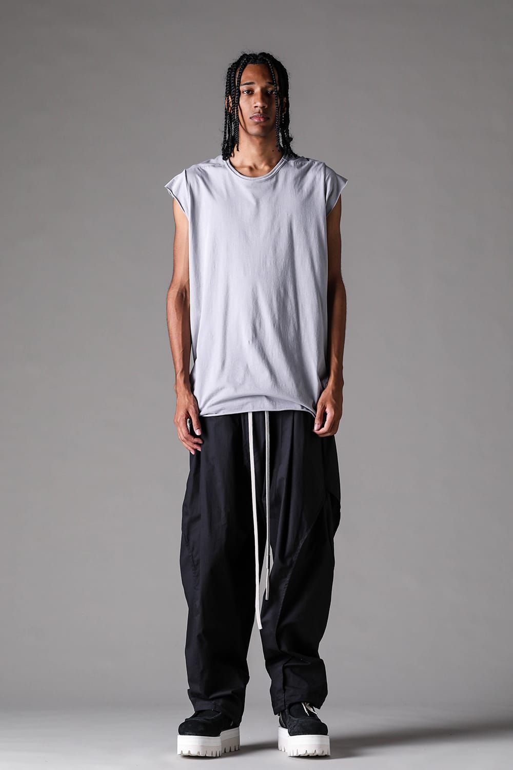 《2027SS先行予約》Albini Airy Tank Top"Black / Sage Green / Brown / L.Grey / White" /  アルビニエアリータンクトップ"ブラック /セージグリーン /ブラウン /ライトグレー/ホワイト"