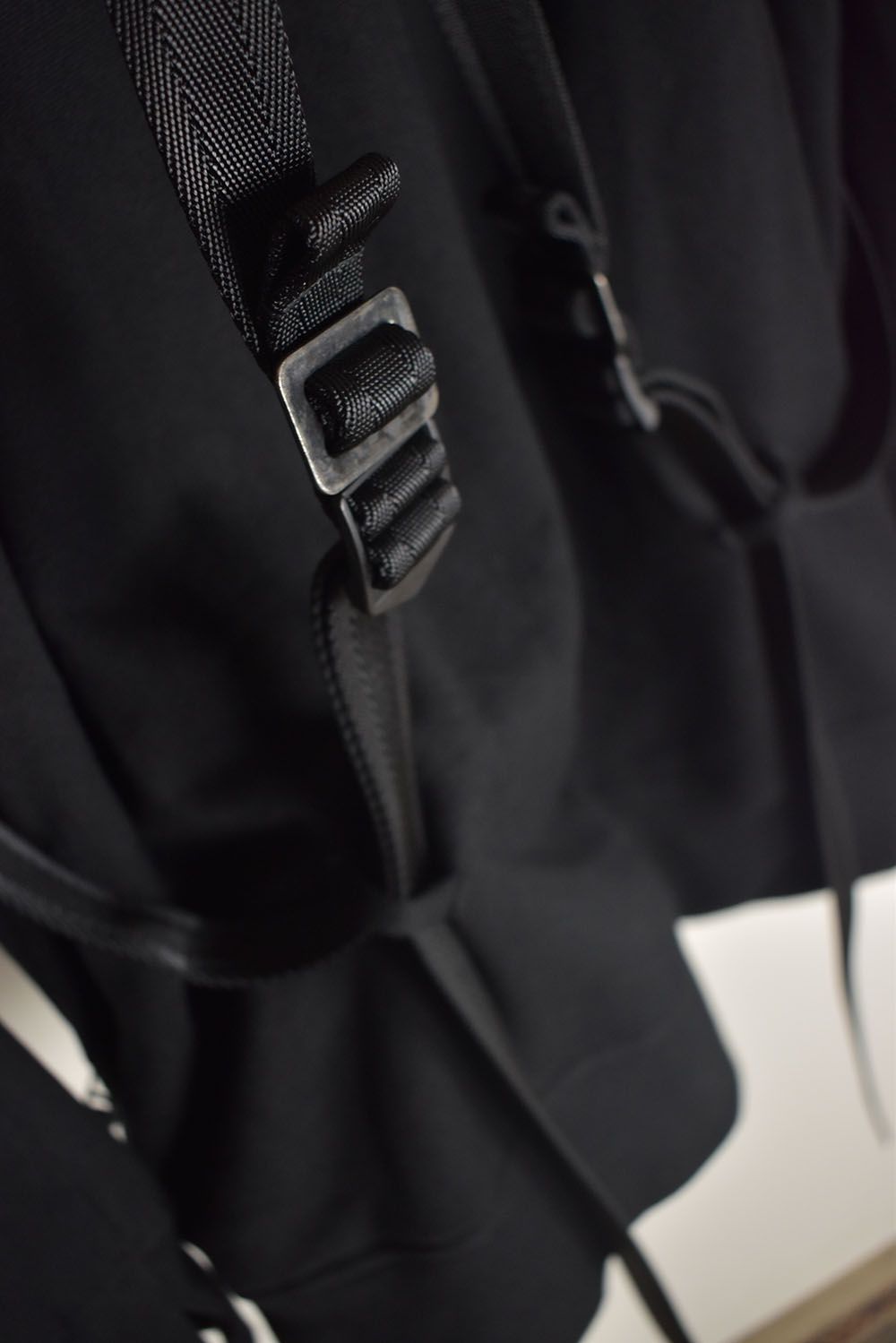 Non-Flammable Fleece Harness Belt W-Zip Hooded Jacket  "Black" / 無燃糸裏毛ハーネスベルトWジップフーデッドジャケット"ブラック"