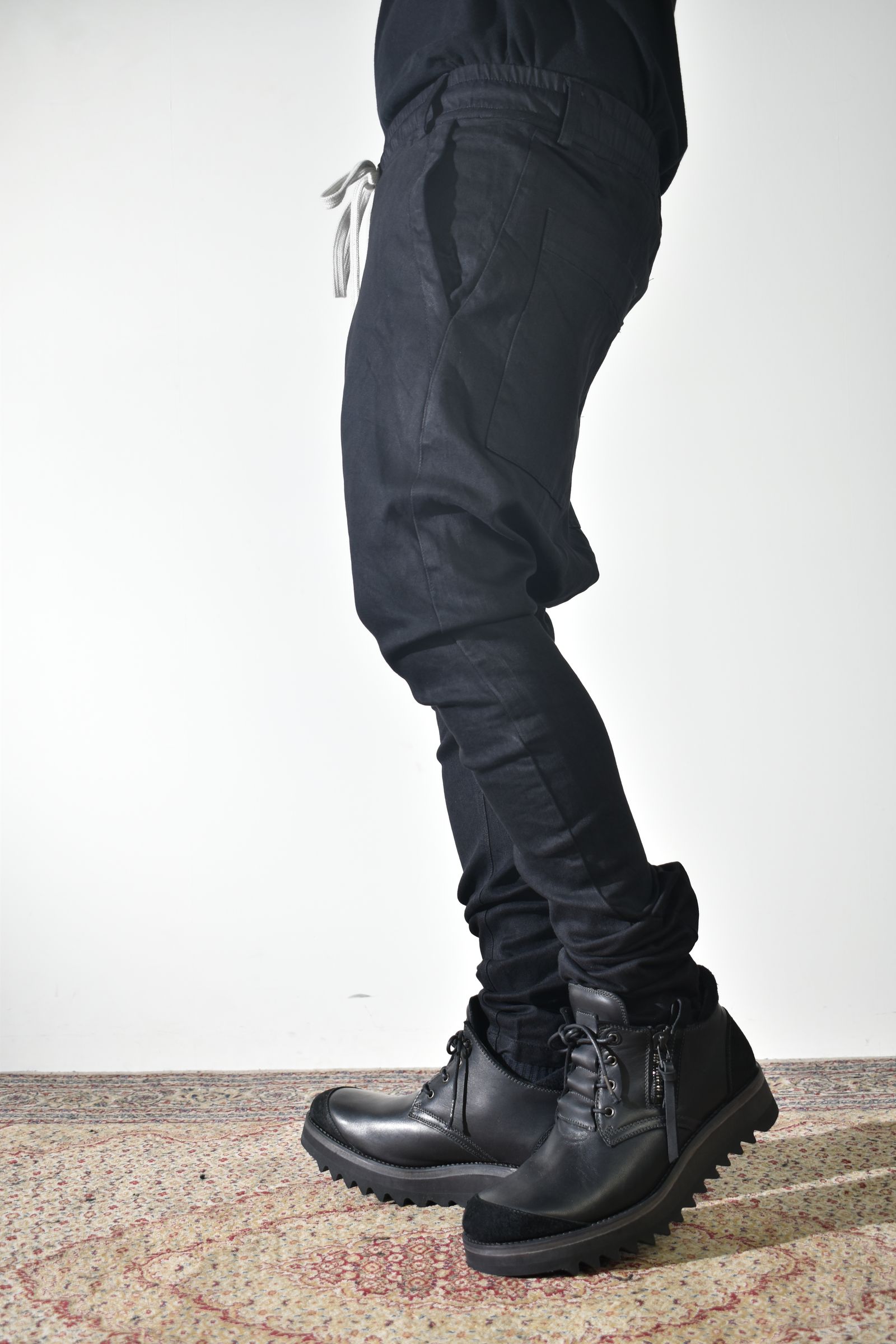 Stretch Denim Sarouel Skinny"Black" / ストレッチデニムサルエルスキニー"ブラック"