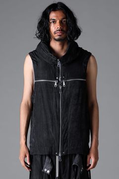 《2026SS先行予約》Zip Vest"Black / Uneven D.Grey / Uneven Grey" / ジップベスト"ブラック/アンイーブンダークグレー/アンイーブングレー"