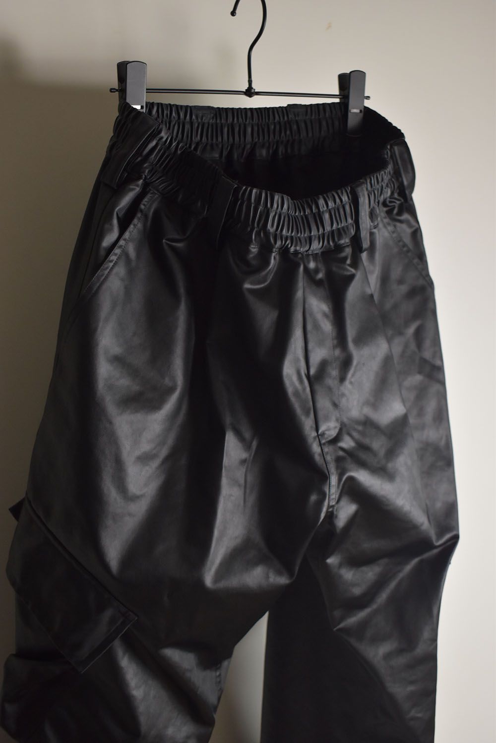 Heavy Satin Cargo Pants"Black" / ヘビーサテンカーゴパンツ"ブラック"