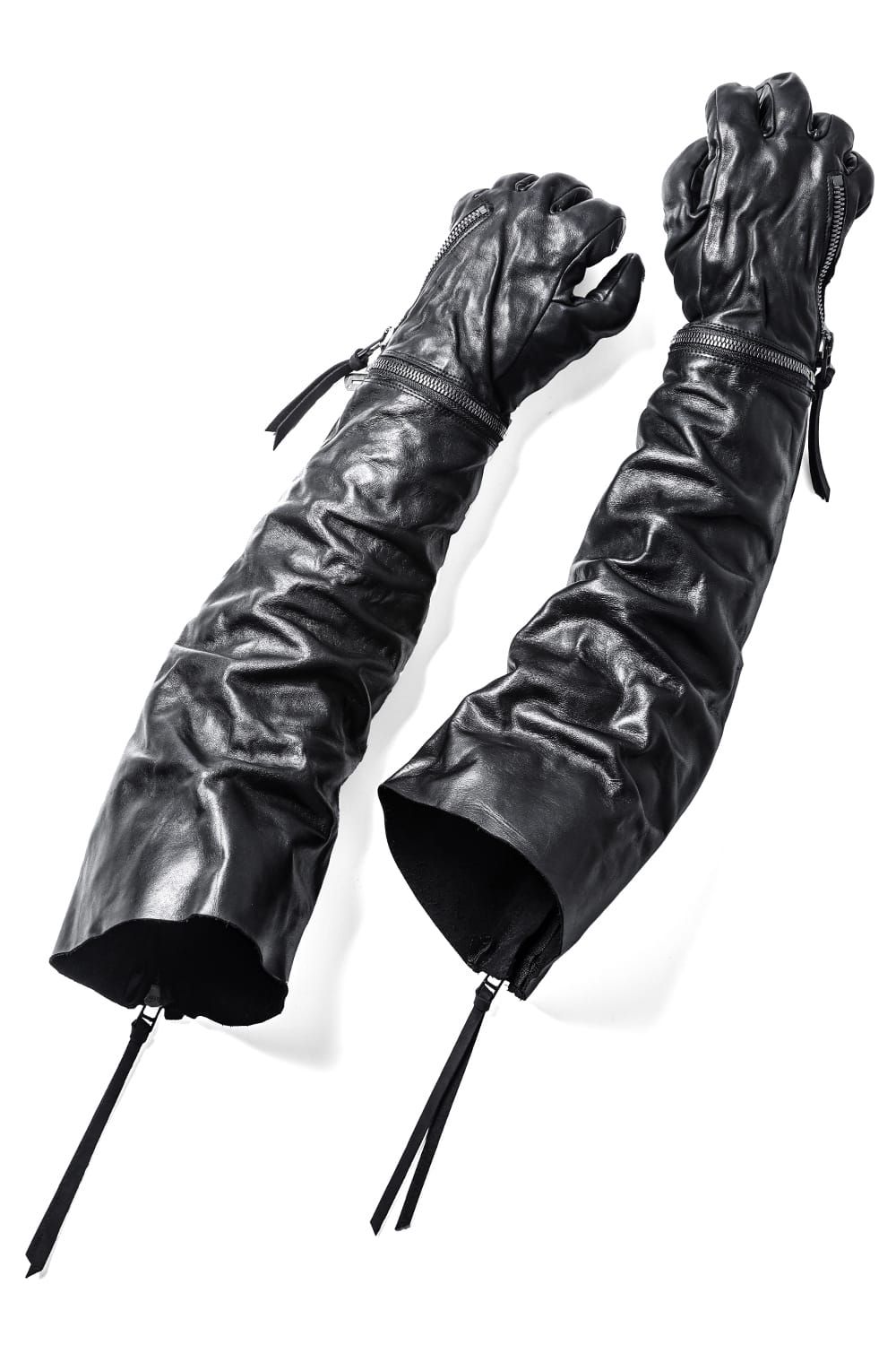 "TVA"Collaboration Horse Leather Long Glove "Black" / The viridi-anneコラボレーションホースレザーロンググローブ"ブラック"