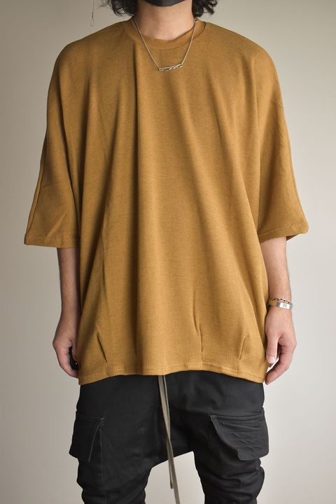 Waffle Dolman Tee"Raw Unber" / ワッフルドルマンTee"ローアンバー"