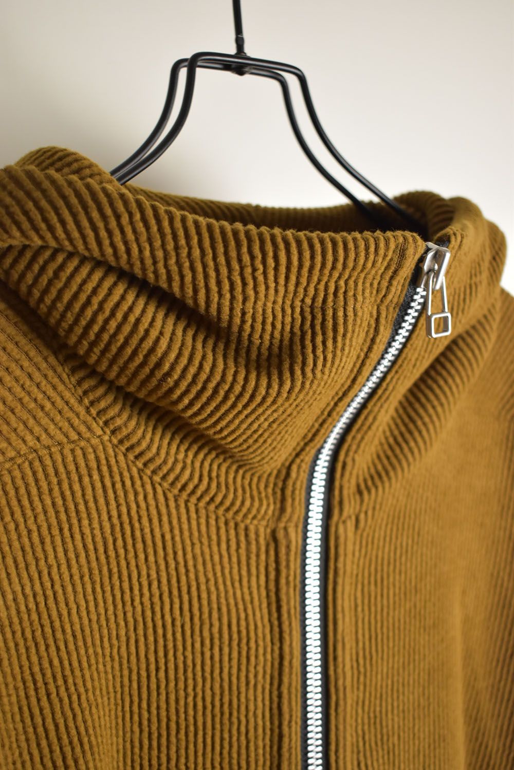 Kint Corduroy Hoodie"Camel" / ニットコーデュロイフーディ"キャメル"