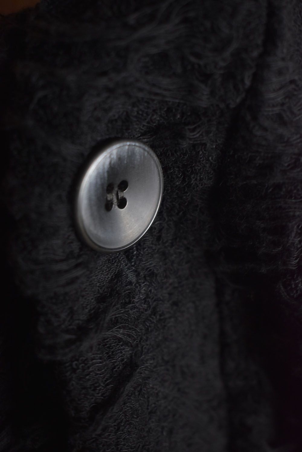 Damage Pile Jumbo Cardigan"Black" / ダメージパイル ジャンボカーディガン"ブラック"