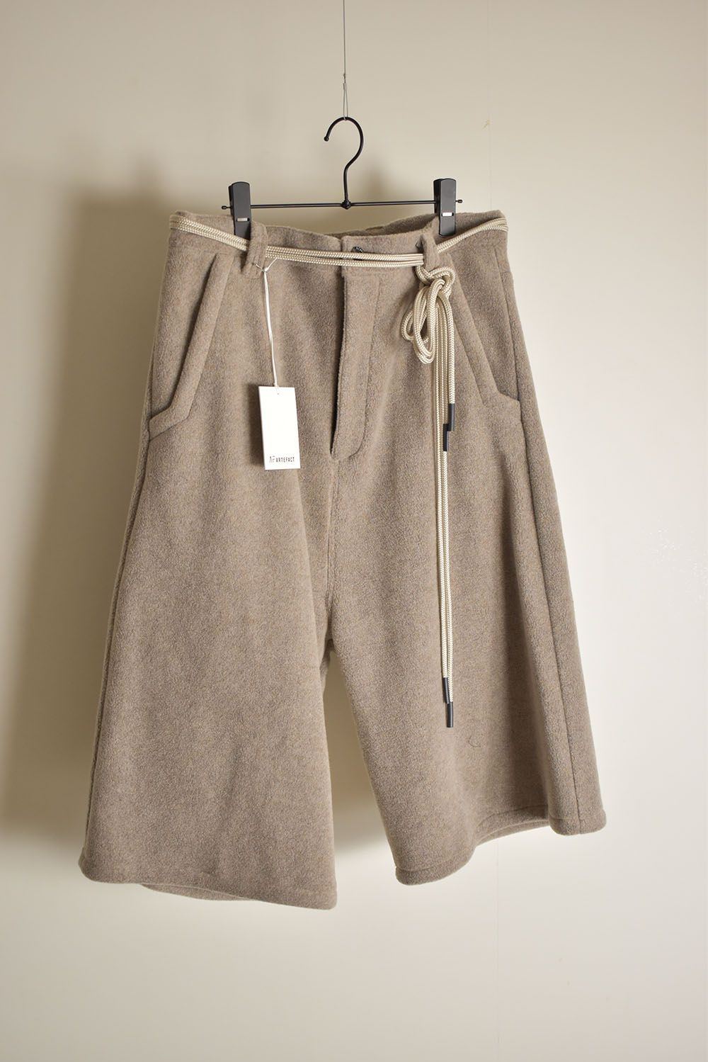 Fleece Over Cropped Pants"Beige"/フリースオーバークロップドパンツ"ベージュ"