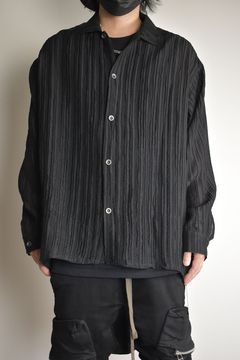 Sheer Yoryu Shirts"Black"/シアーシャツ"ブラック"