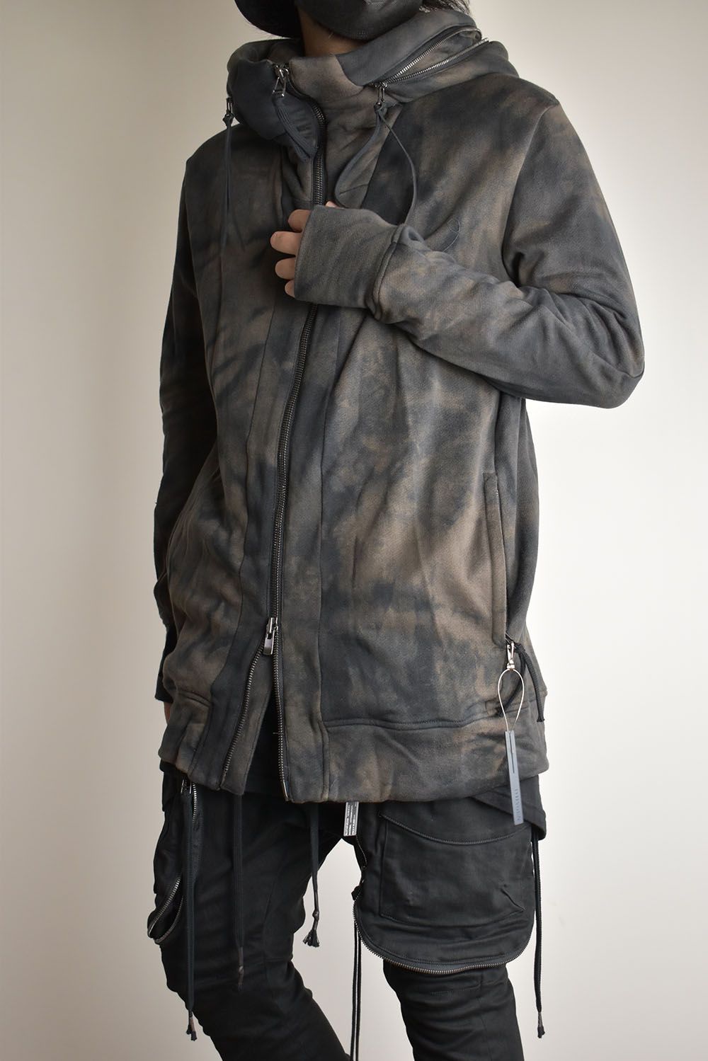 Non Ply Yarn Lined Hooded Jacket"Dust" /  無撚糸裏毛フーデッドジャケット"ダスト"