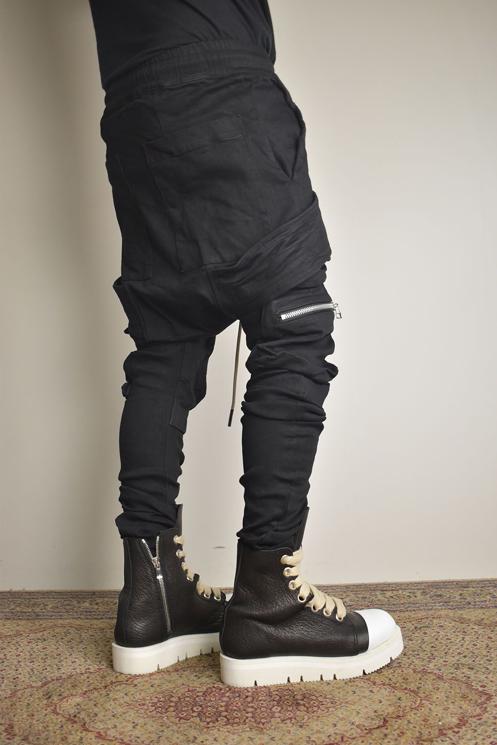 Denim  Cargo Sarouel Skinny"Black"/デニムカーゴサルエルスキニー"ブラック"