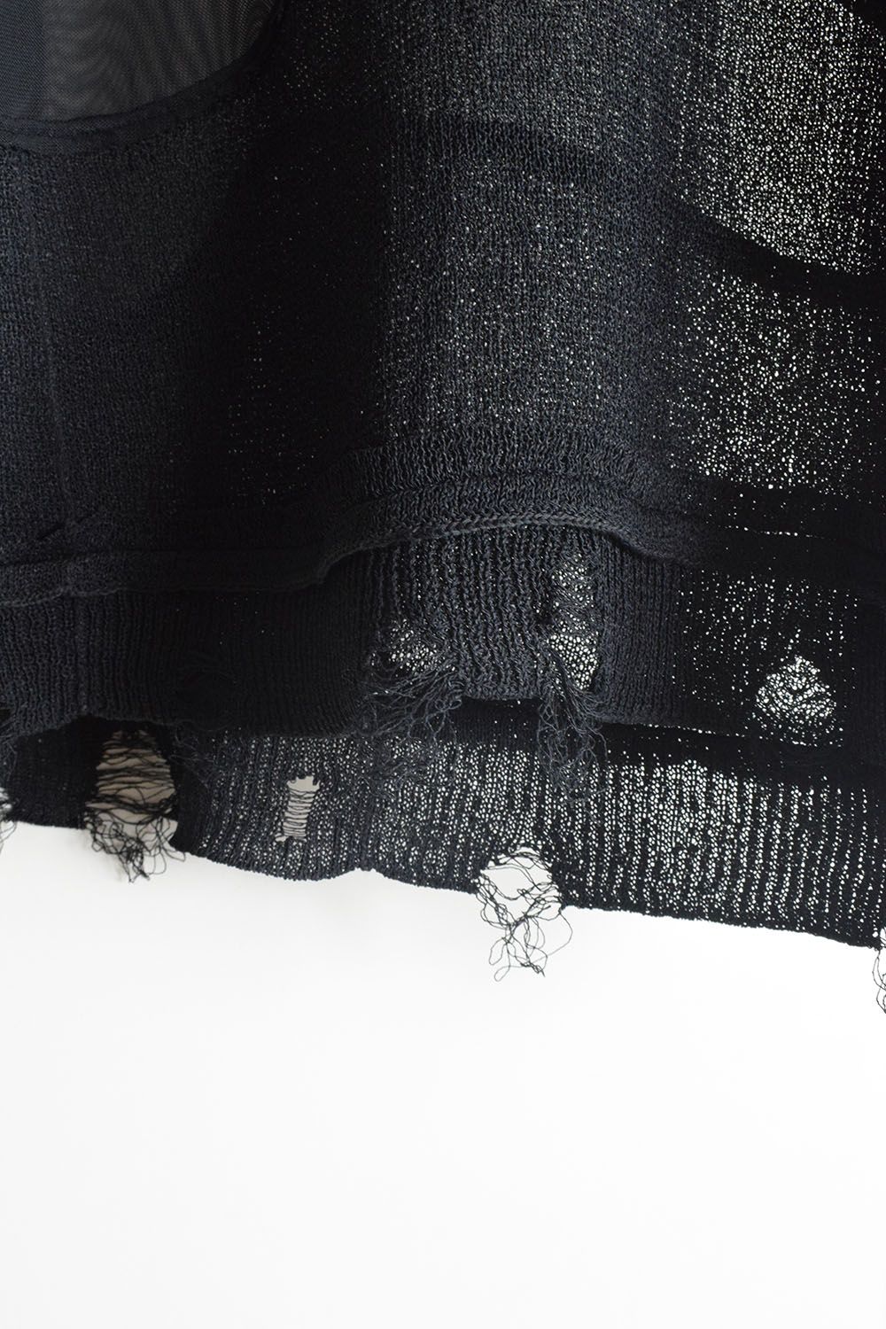 Dock Reverse Knit Tee"Black" / ドッキングリバースニットTee"Black"