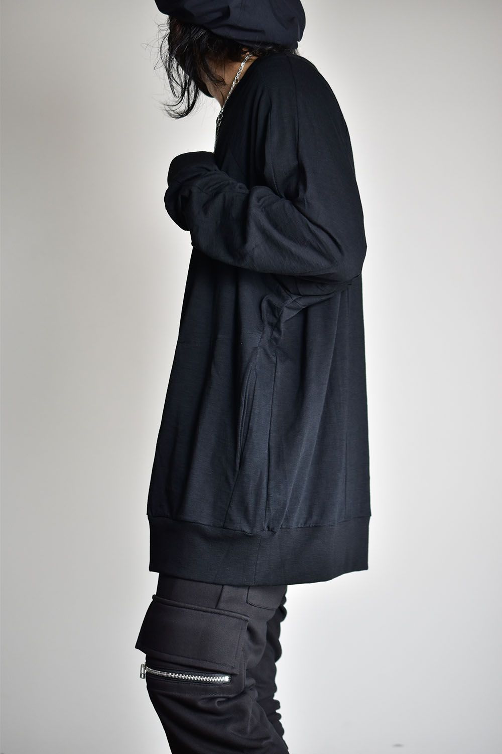 Dolman Over Size Pullover"Black"/ドルマンスリーブオーバーサイズプルオーバー"ブラック"