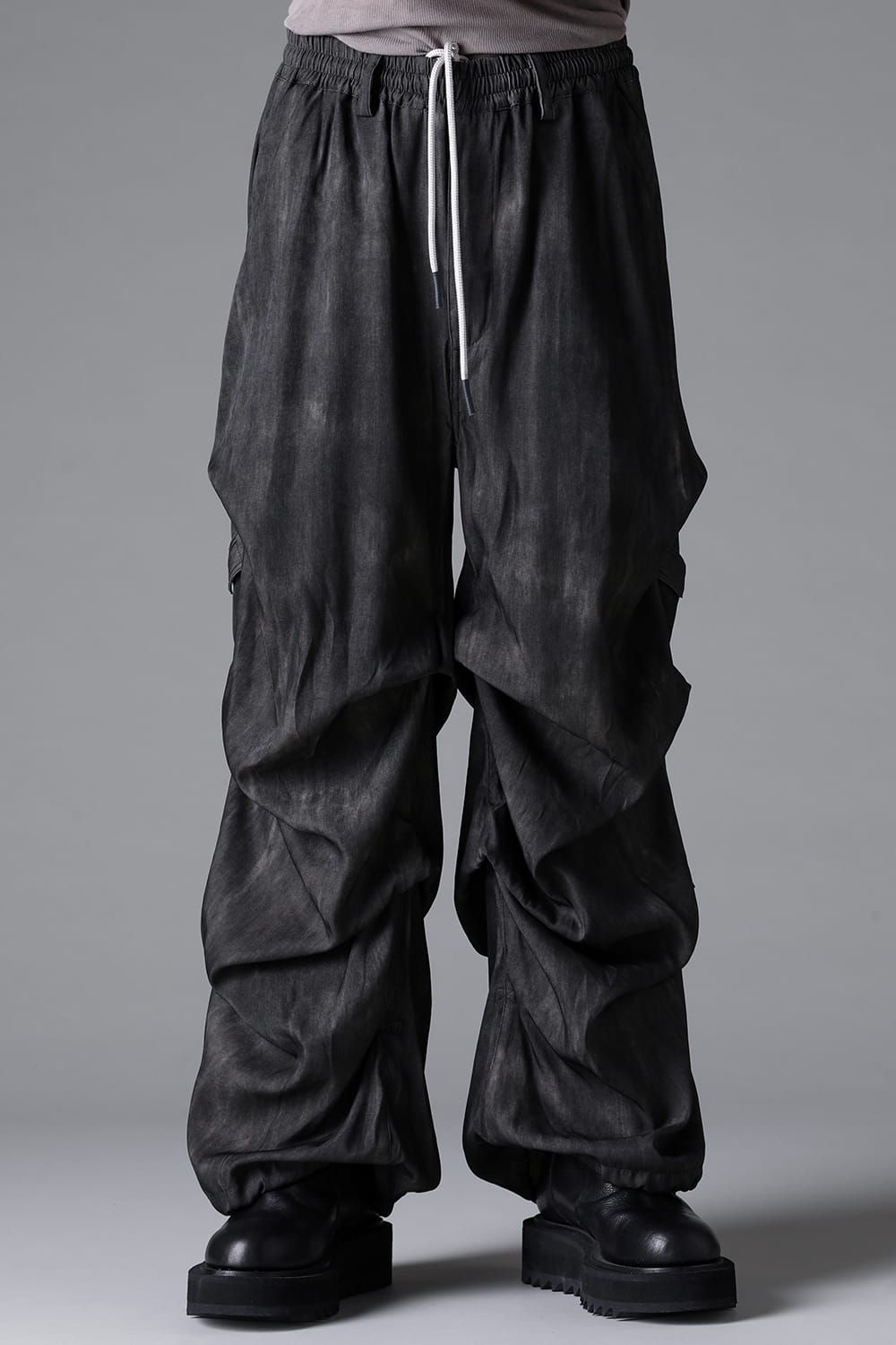 《2026SS先行予約》Tuck Wide Pants"Black / Uneven D.Grey / Uneven Grey" / タックワイドパンツ"ブラック/アンイーブンダークグレー/アンイーブングレー"