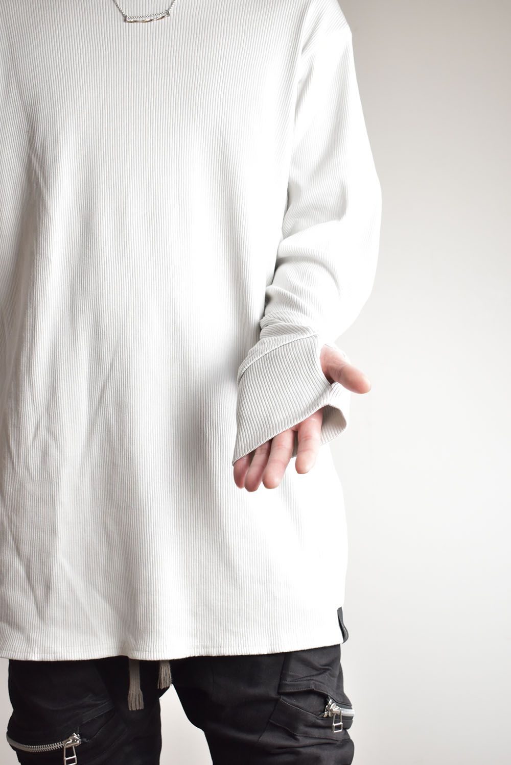 Base Layer Round Neck"Off White"/ベースレイヤーラウンドネック"オフホワイト"