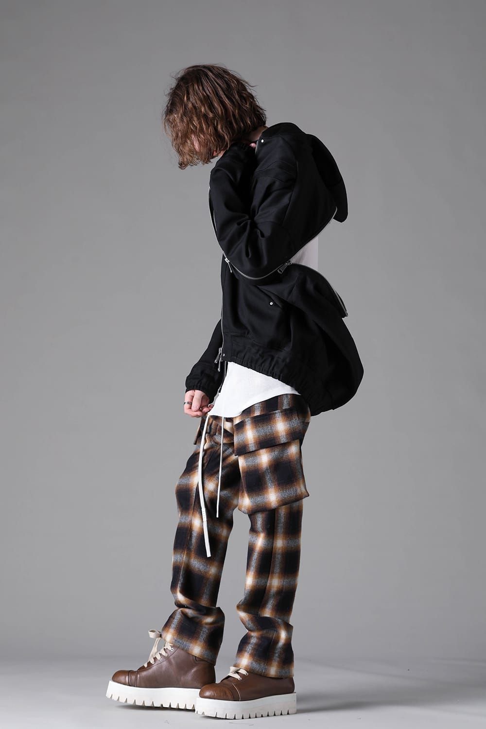 《2026AW先行予約》Denim Zip Hoodie Blouson"Black" / デニムジップフーディブルゾン"ブラック"