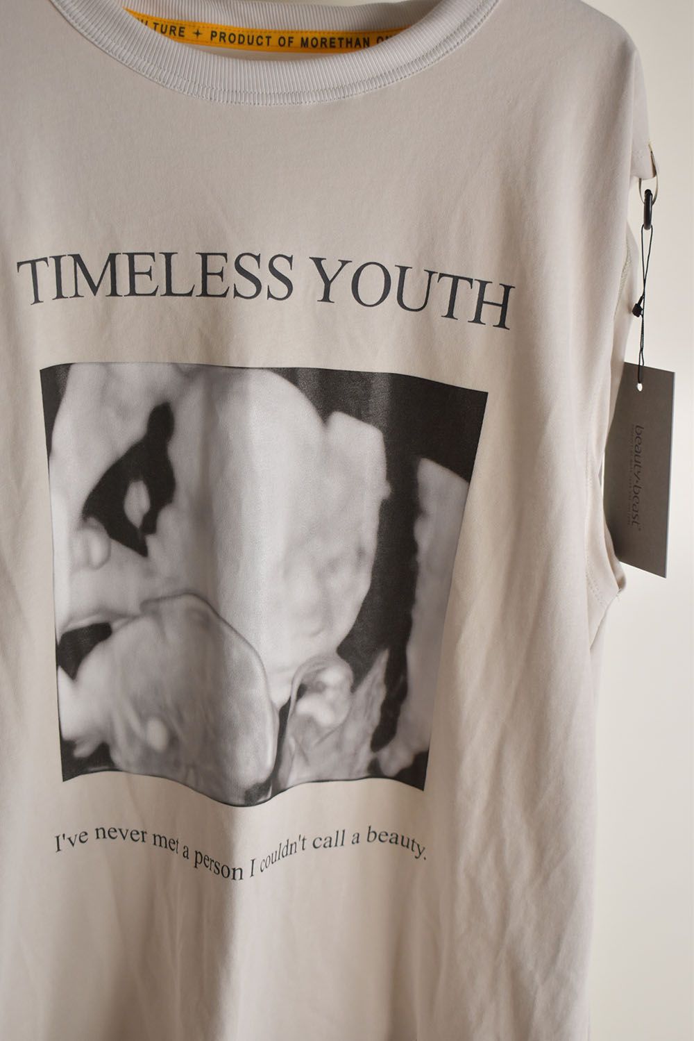Time Less Youth Sleeve Less Tee"Grage"/"タイムレスユース"スリーブレスTee"グレージュ"