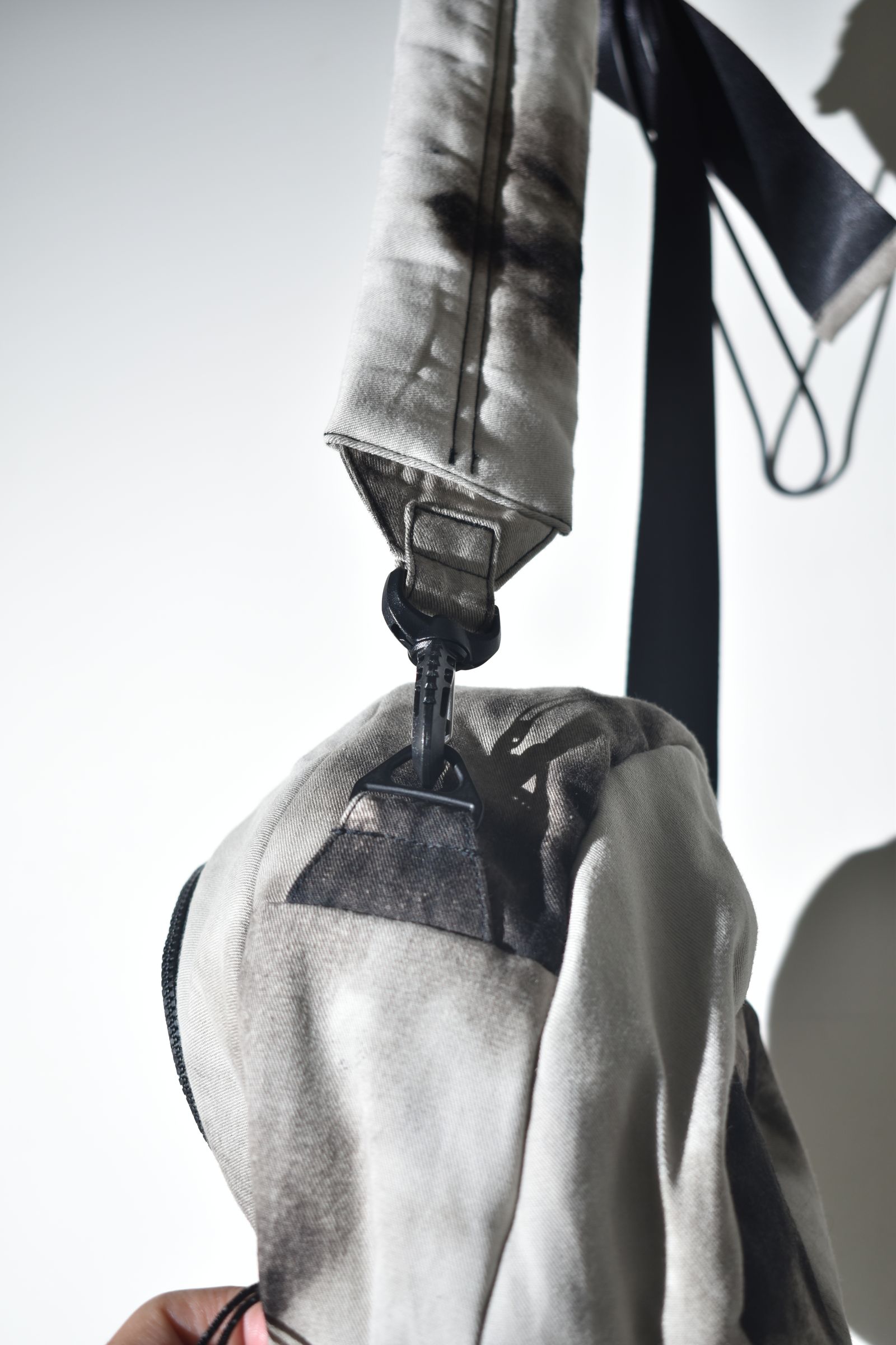 Sphere Shoulder Bag "Black Bleached" / スフィアショルダーバッグ"ブラックブリーチ"