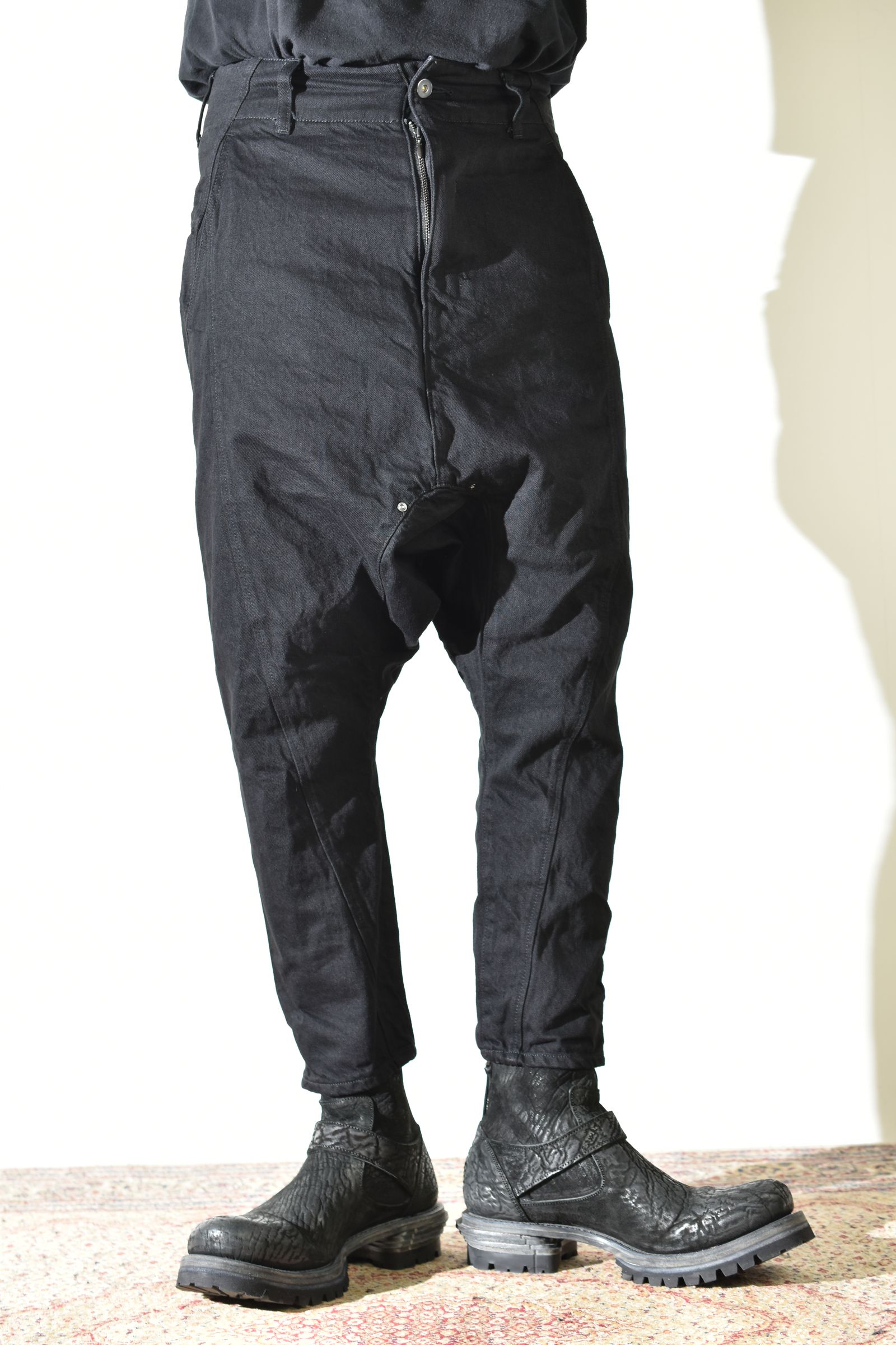 Sarrouel Denim Pants "Black" / サルエルデニムパンツ "ブラック"
