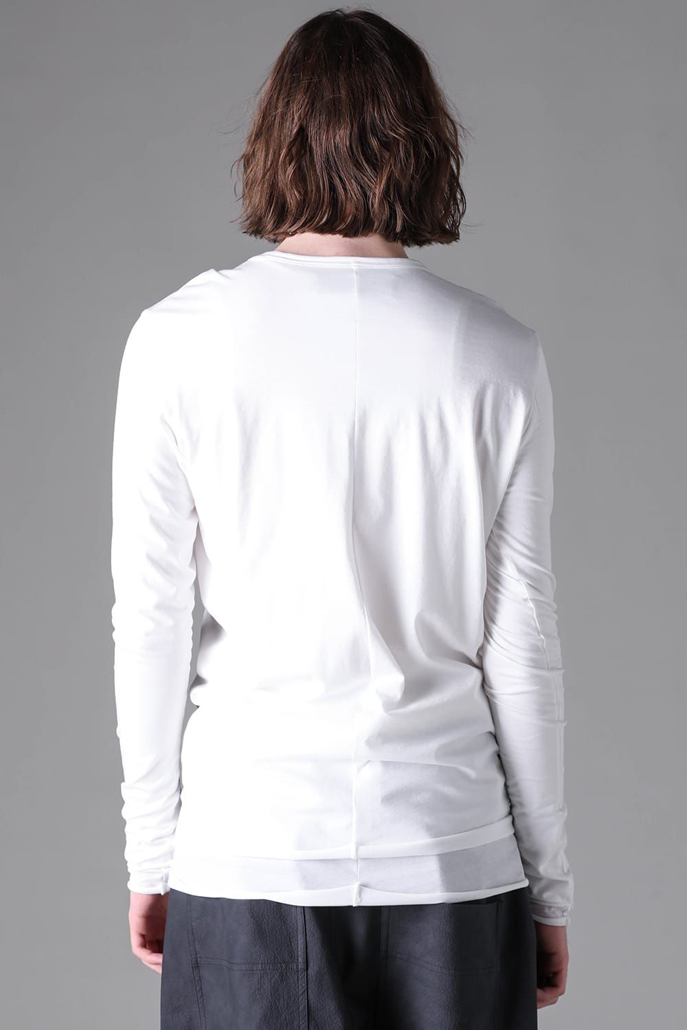 《2026AW先行予約》Layerd Crew Neck Long Sleeve"Black / Mustard yellow /Grey /White" / レイヤードクルーネックロングスリーブ"ブラック/マスタードイエロー/グレー/ホワイト"