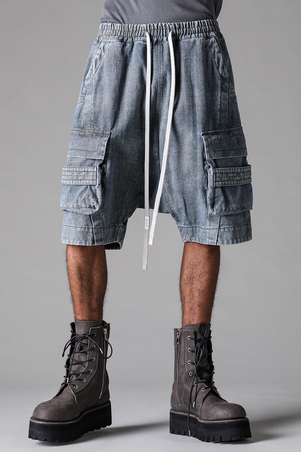 《2027SS先行予約》Denim Cargo Shorts"Blue" / デニムカーゴショーツ"ブルー"