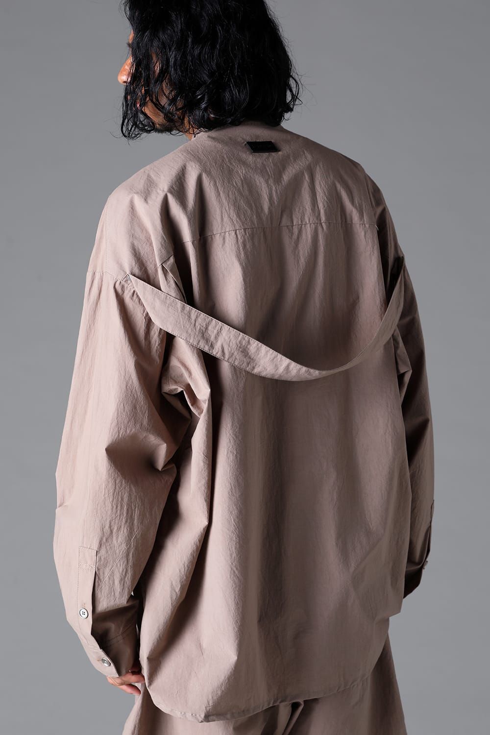 《2026SS先行予約》Stand Collar Shirts "Black / Cream /Soil" / スタンドカラーシャツ"ブラック/クリーム/ソイル"