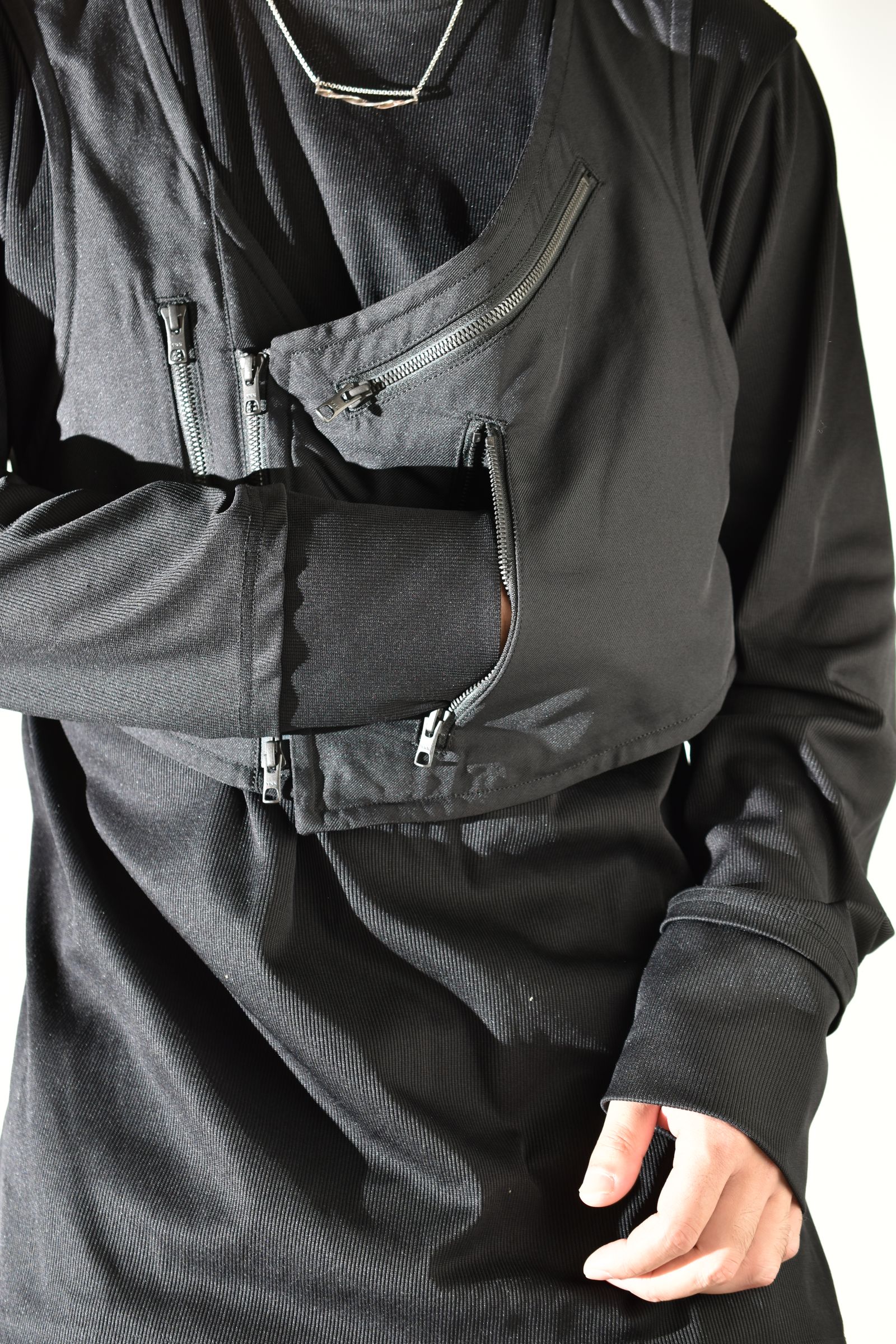 Multi Zip Down Parka Jacket (with Vest)"Black" / マルチジップダウンパーカージャケット(ベスト付き)"ブラック"