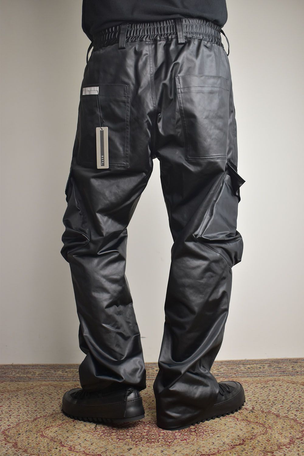 Heavy Satin Cargo Pants"Black" / ヘビーサテンカーゴパンツ"ブラック"