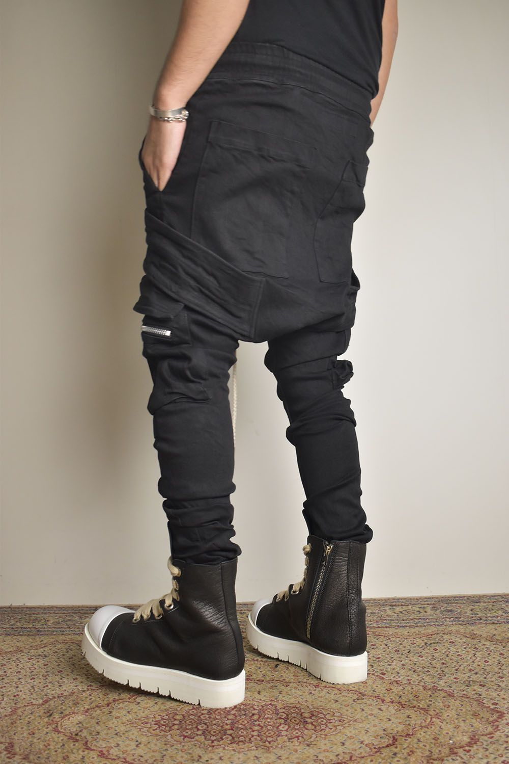 Denim  Cargo Sarouel Skinny"Black"/デニムカーゴサルエルスキニー"ブラック"