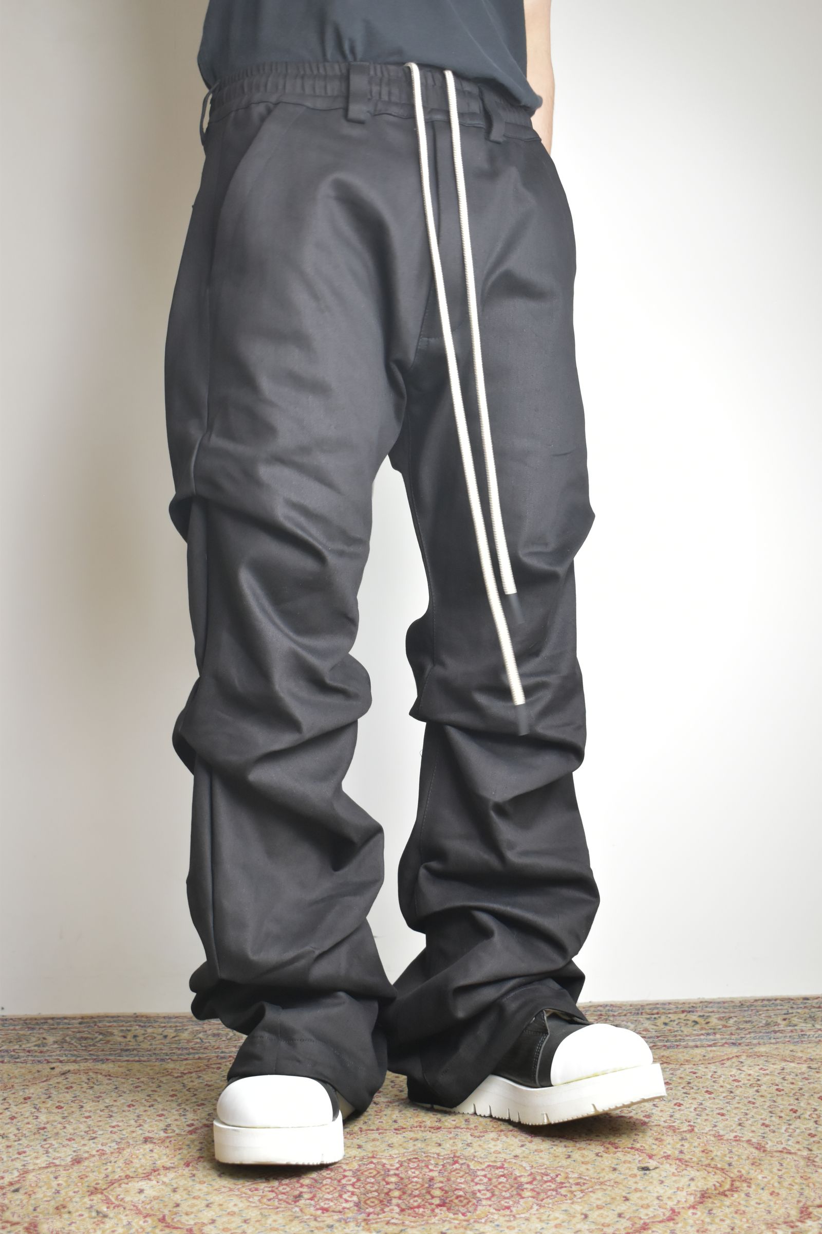 Boots Cut Tuck Pants"Black" / ブーツカットタックパンツ"ブラック"