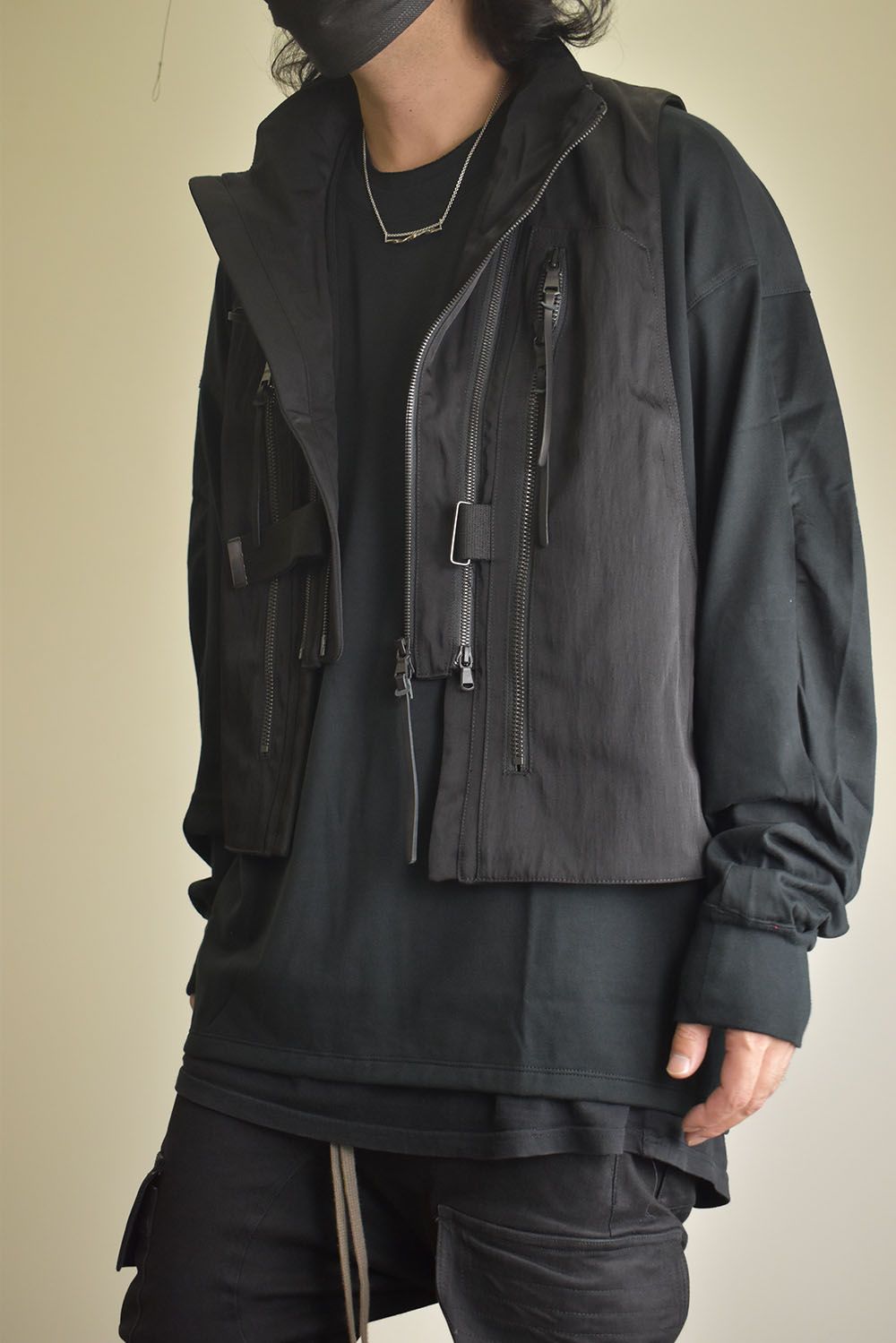 Nylon Wool Twill Tactical Vest"Black" / ナイロンウールツイルタクティカルベスト"ブラック"