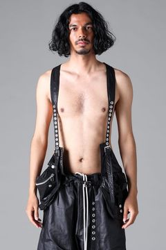 《2026SS先行予約》Matte Coating Cargo Vest Bag"Black" / マットコーティングカーゴベストバッグ"ブラック"