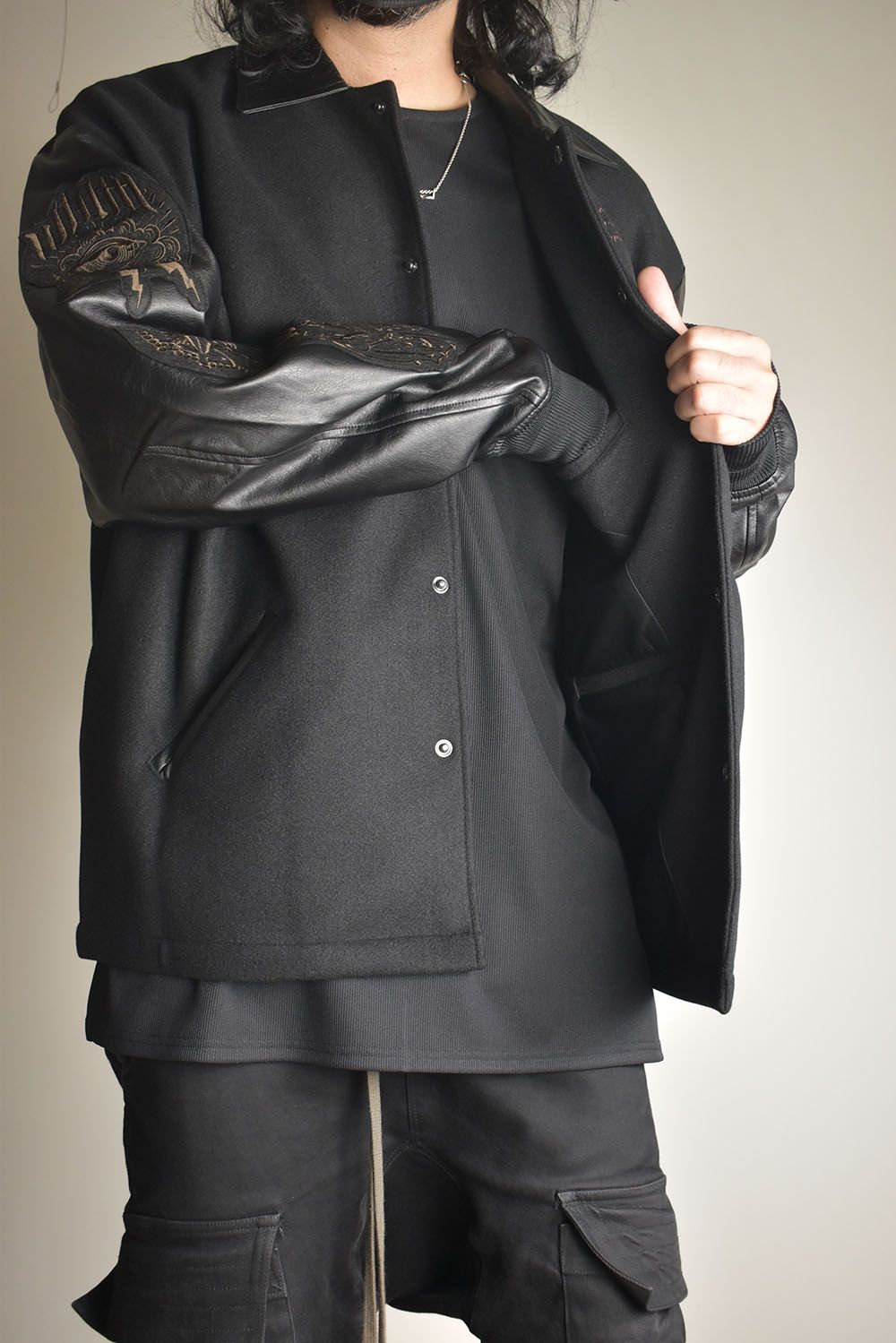Heavy Melton Coach Jacket"Black" / ヘビーメルトンコーチジャケット"ブラック"