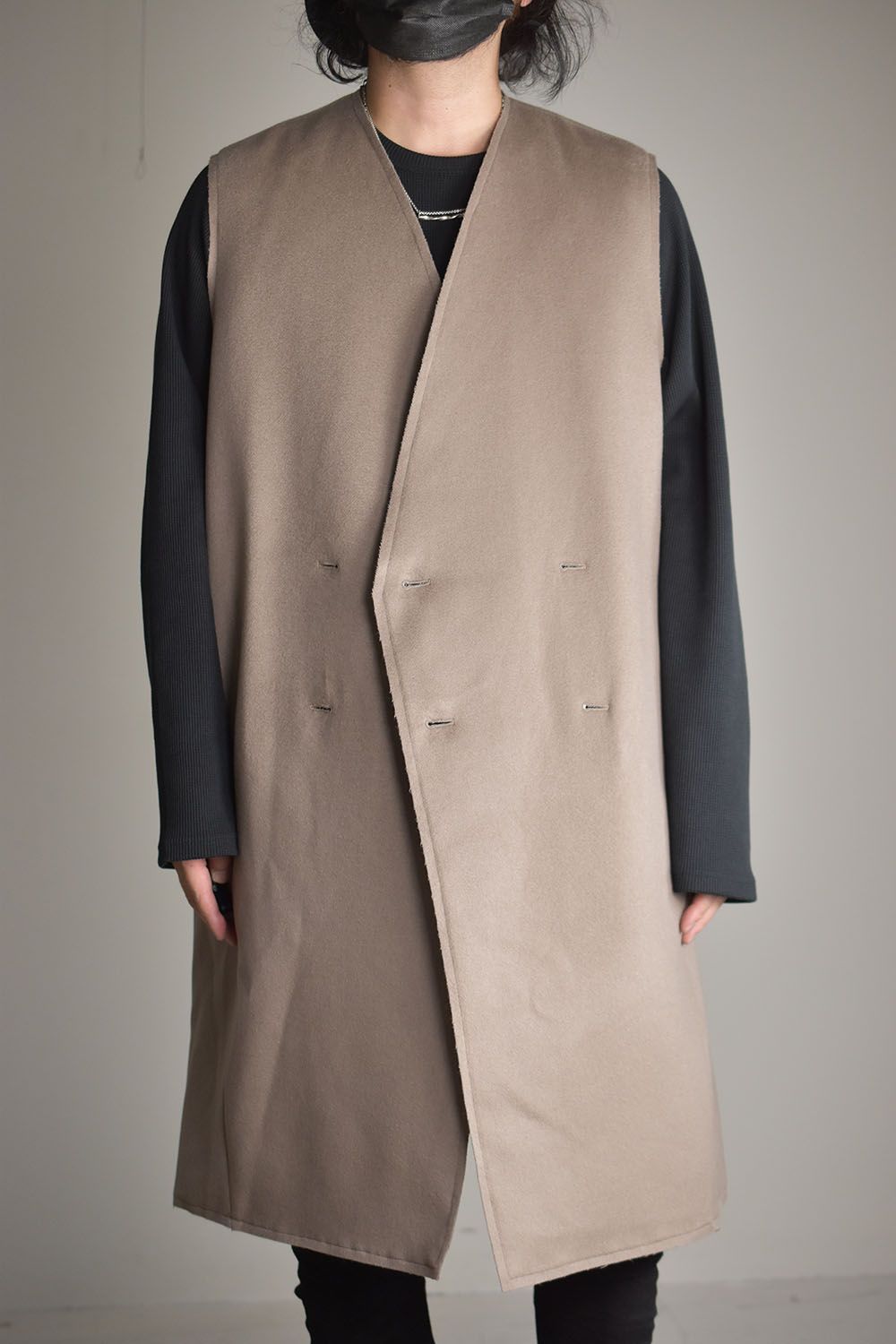 P Coat × Reversible Liner Vest"Wood"/ピーコート×リバーシブルライナーベスト"ウッド"