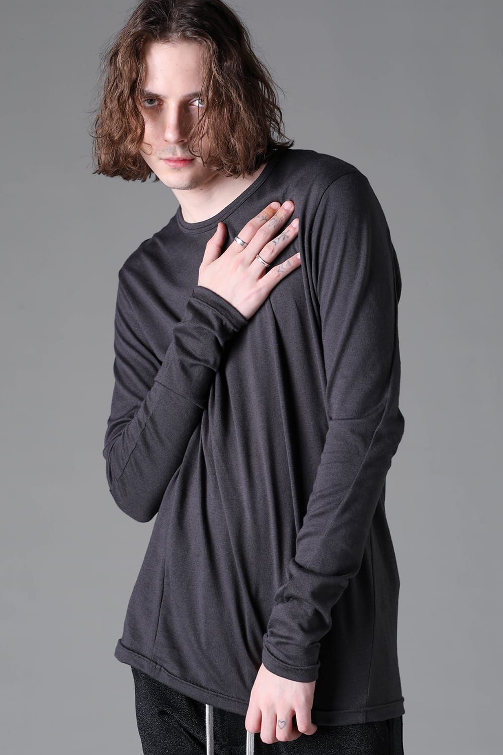 《2026AW先行予約》Slim Fit Long Sleeve "Black / Brown /Grey / D.Grey /Khaki" / スリムフィットロングスリーブ"ブラック/ブラウン/グレー/ダークグレー/カーキ"