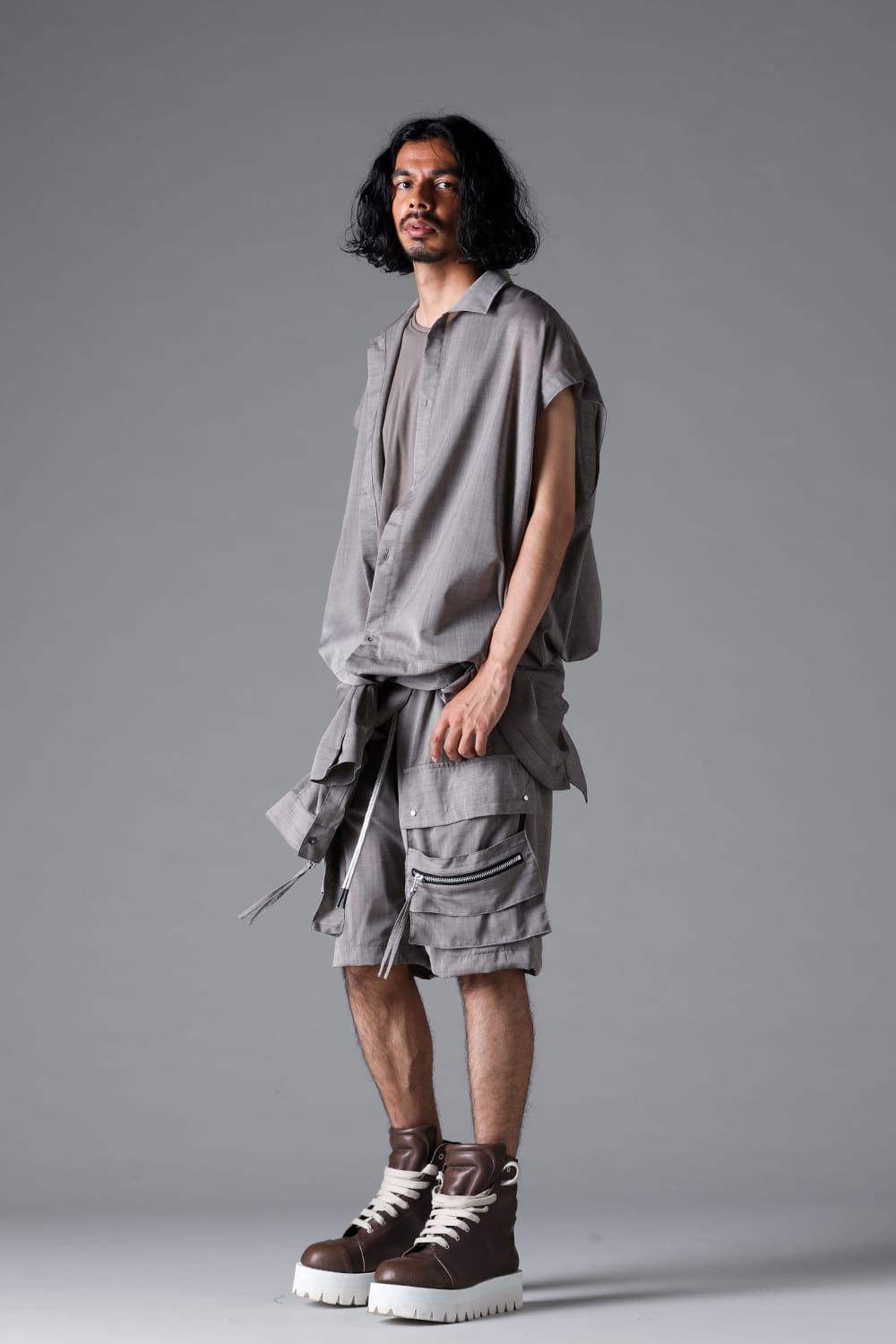 《2026SS先行予約》Coalesce Shirts"Black /Stone" / コウアレスシャツ"ブラック/ストーン"