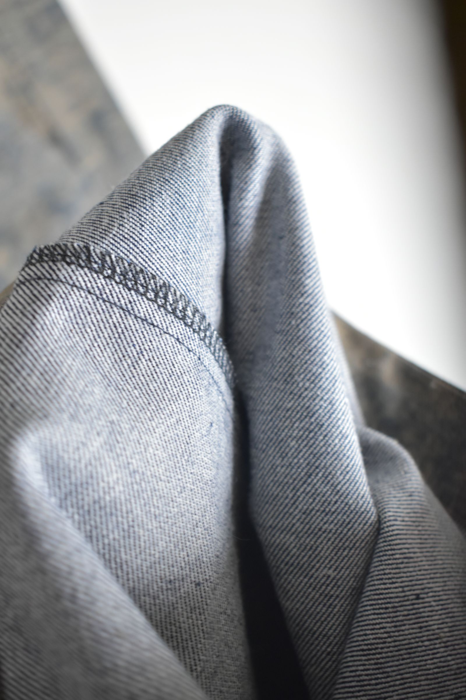 Blended Shades Denim Tuck Bootscut Pants"Steel Blue"/ ブレンデッドシェイドデニムタックブーツカットパンツ"スティールブルー"