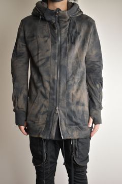 Non Ply Yarn Lined Hooded Jacket"Dust" /  無撚糸裏毛フーデッドジャケット"ダスト"