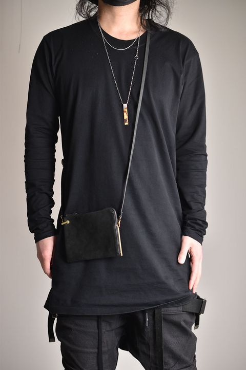 Shoulder Porch Bag"Nubuck Black"/ショルダーポーチバッグ"ヌバックブラック"