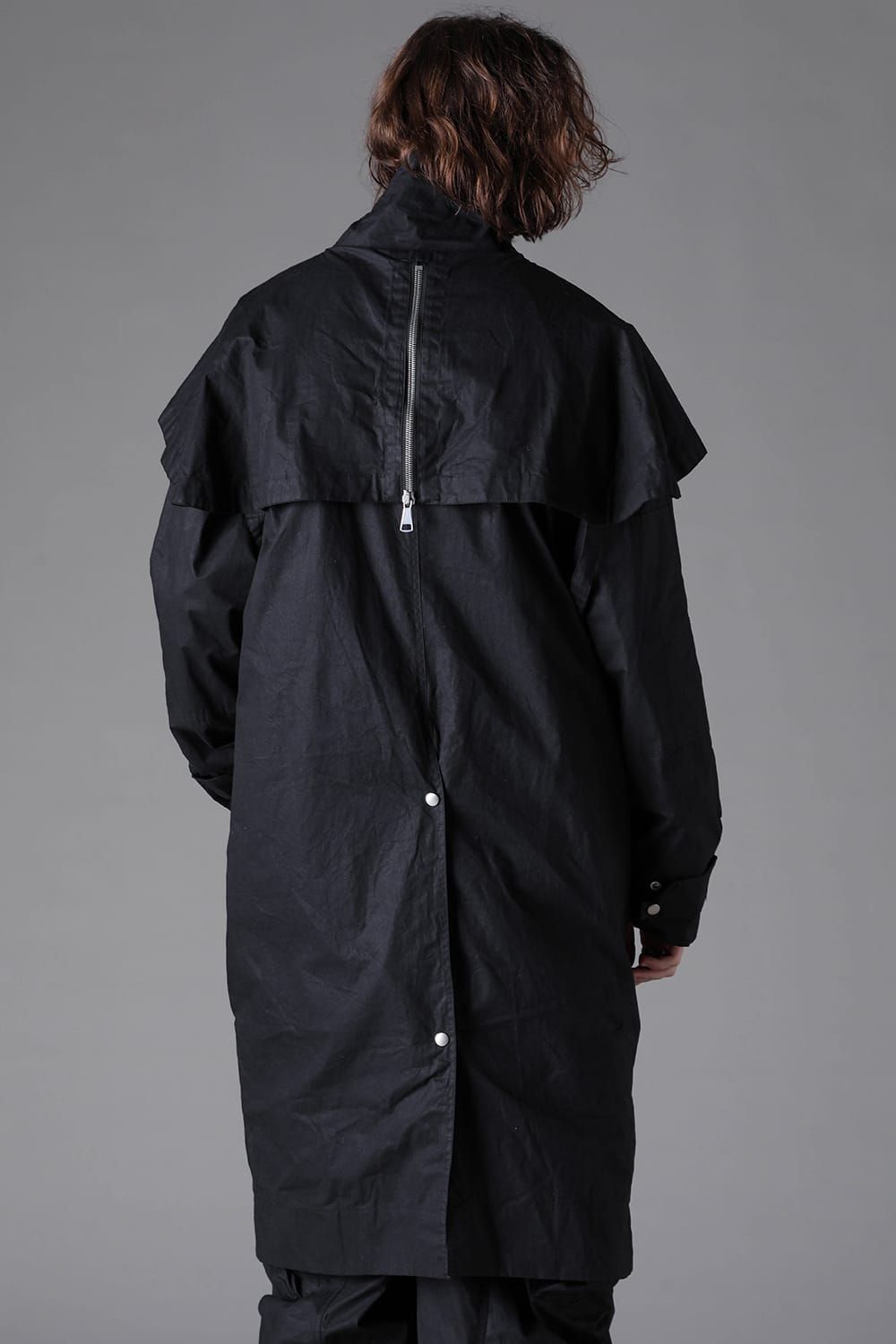 《2026AW先行予約》Layerd Stand Collar Coat"Black" /  レイヤードスタンドカラーコート"ブラック"