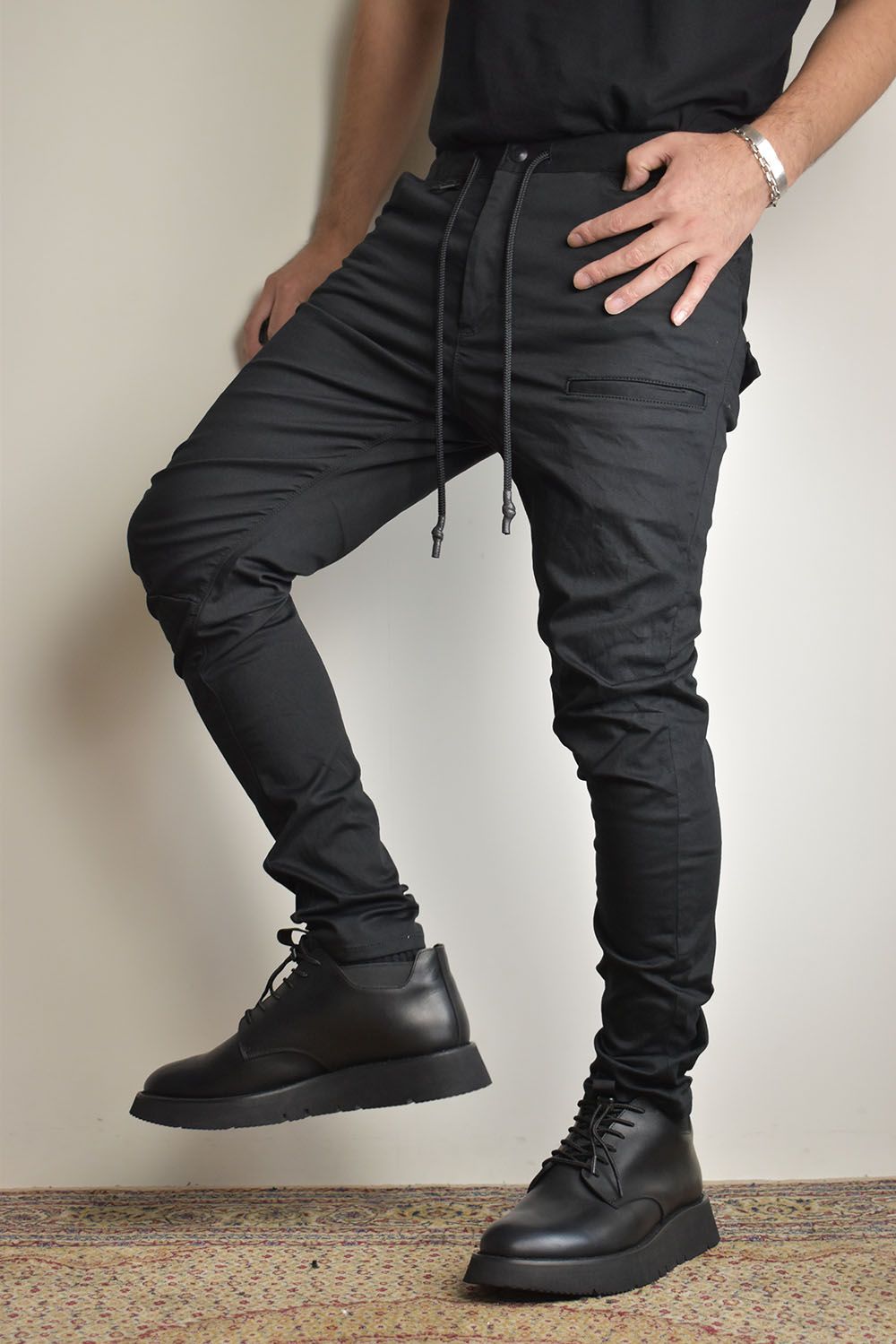 Slim Easy Pants"Black"/スリムイージーパンツ"ブラック"