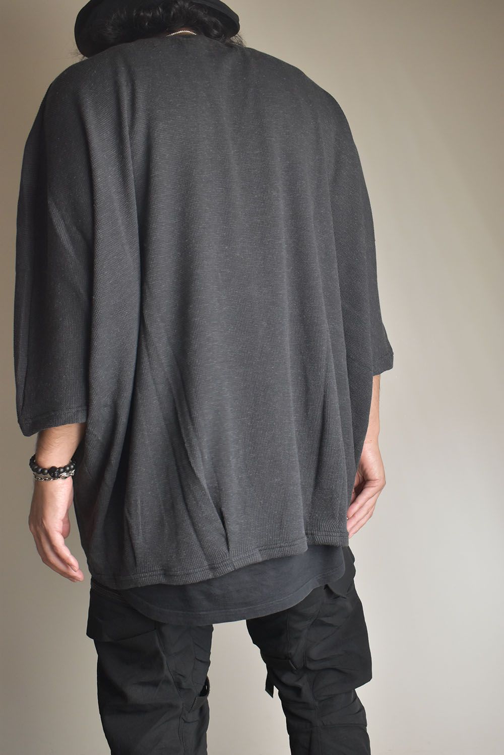 Waffle Dolman Tee"Charcoal" / ワッフルドルマンTee"チャコール"