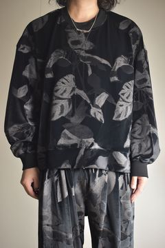 Crew Neck Side Vent Pullover"Black" / クルーネックサイドベンツプルオーバー"ブラック"
