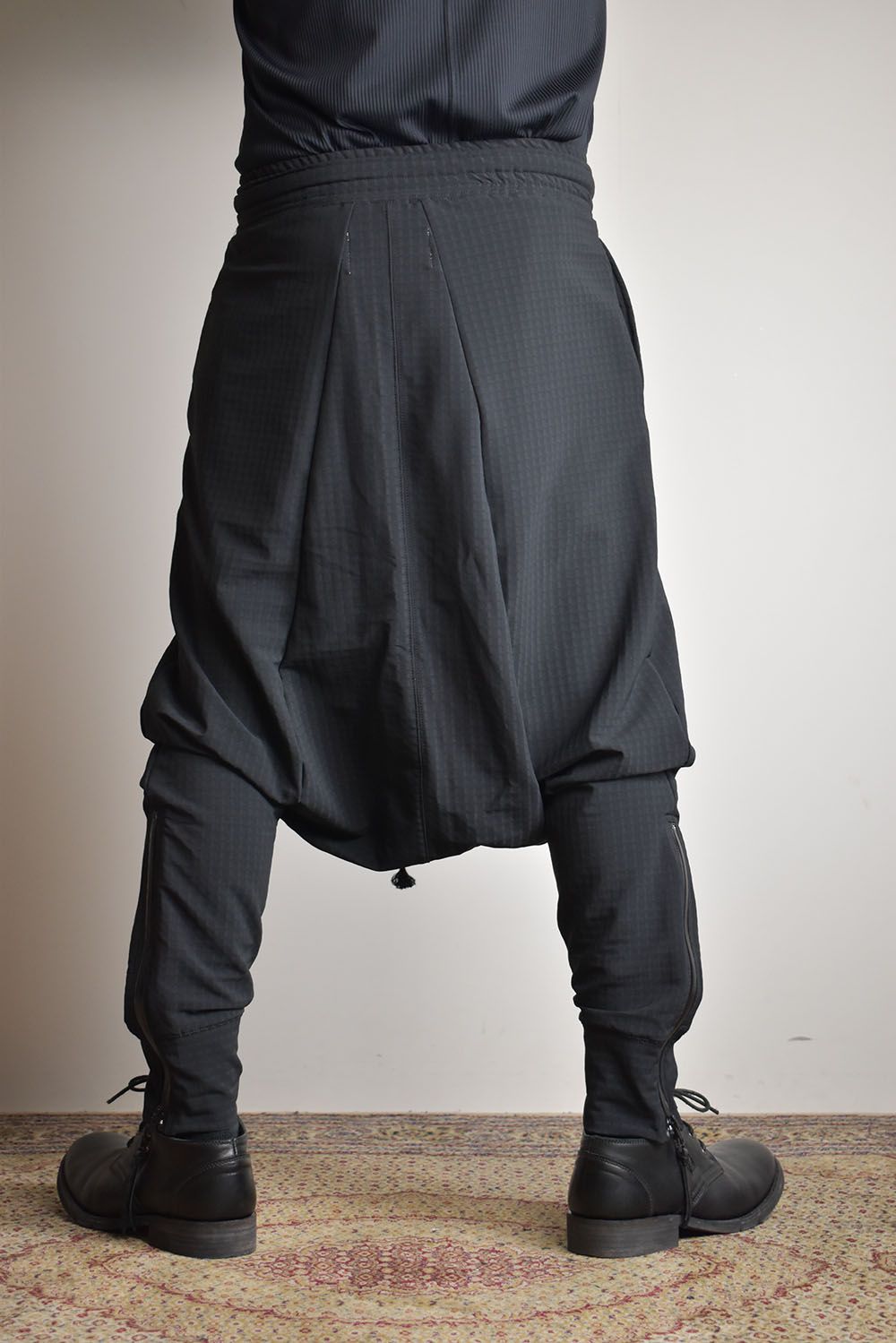 Storm Fleece Low Crotch Sarrouel Pants"Balck"/ストームフリースロークロッチサルエルパンツ"ブラック"