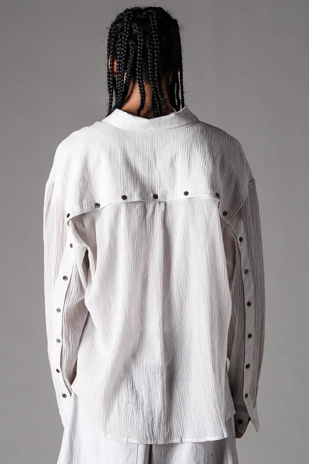 《2027SS先行予約》Stripe Buck Button Shirts"Black Stripe / White Stripe / Brown Stripe" / ストライプバックボタンシャツ"ブラックストライプ /ホワイトストライプ /ブラウンストライプ"