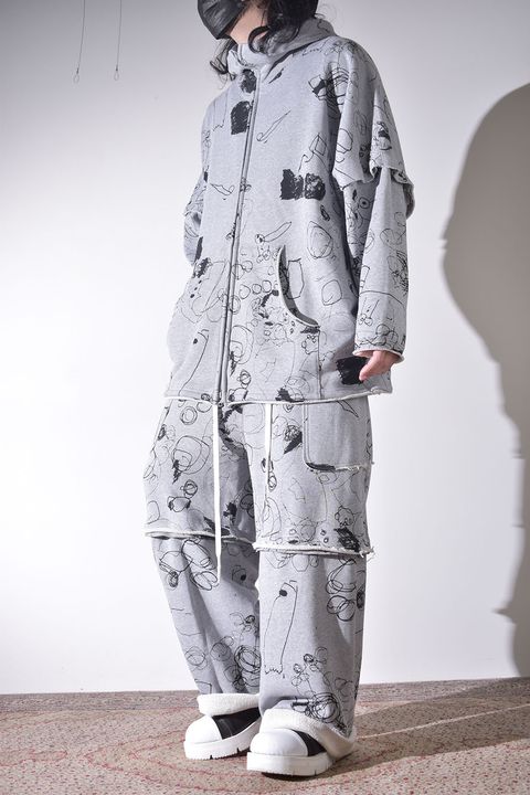 春夏のラフなスウェット