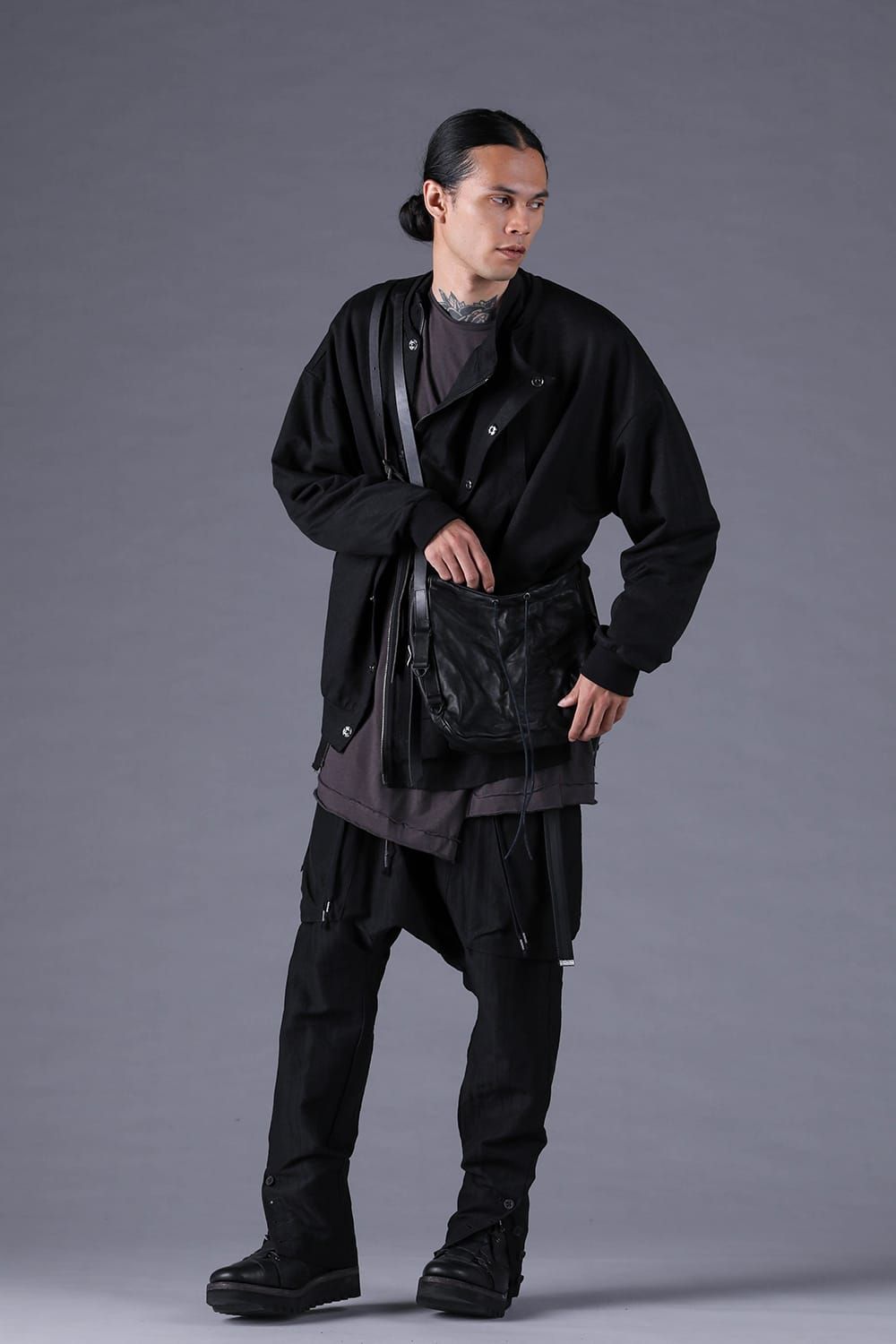 《2027SS先行予約分》Horse Leather Shoulder Bag "Black" / ホースレザーショルダーバッグ"ブラック"