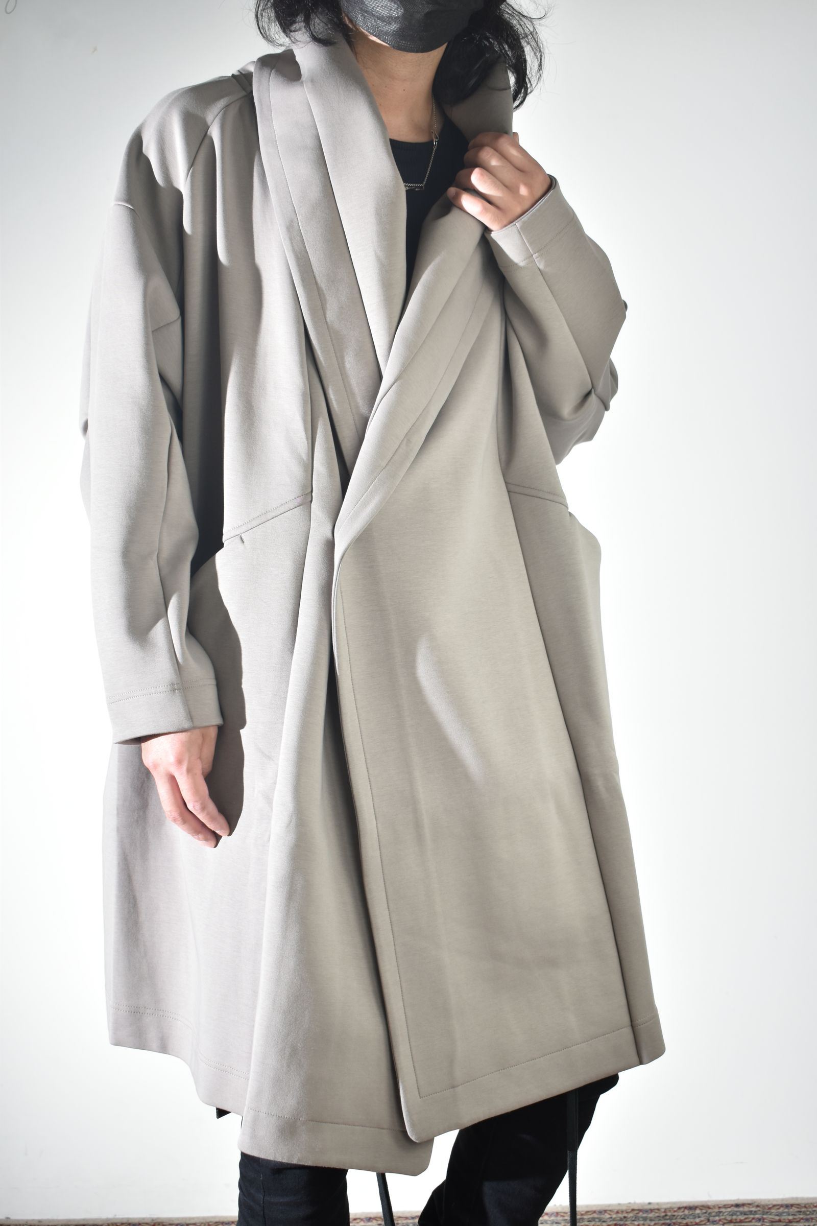 Rap Jersey Coat "Greige" / ラップジャージーコート"グレージュ"