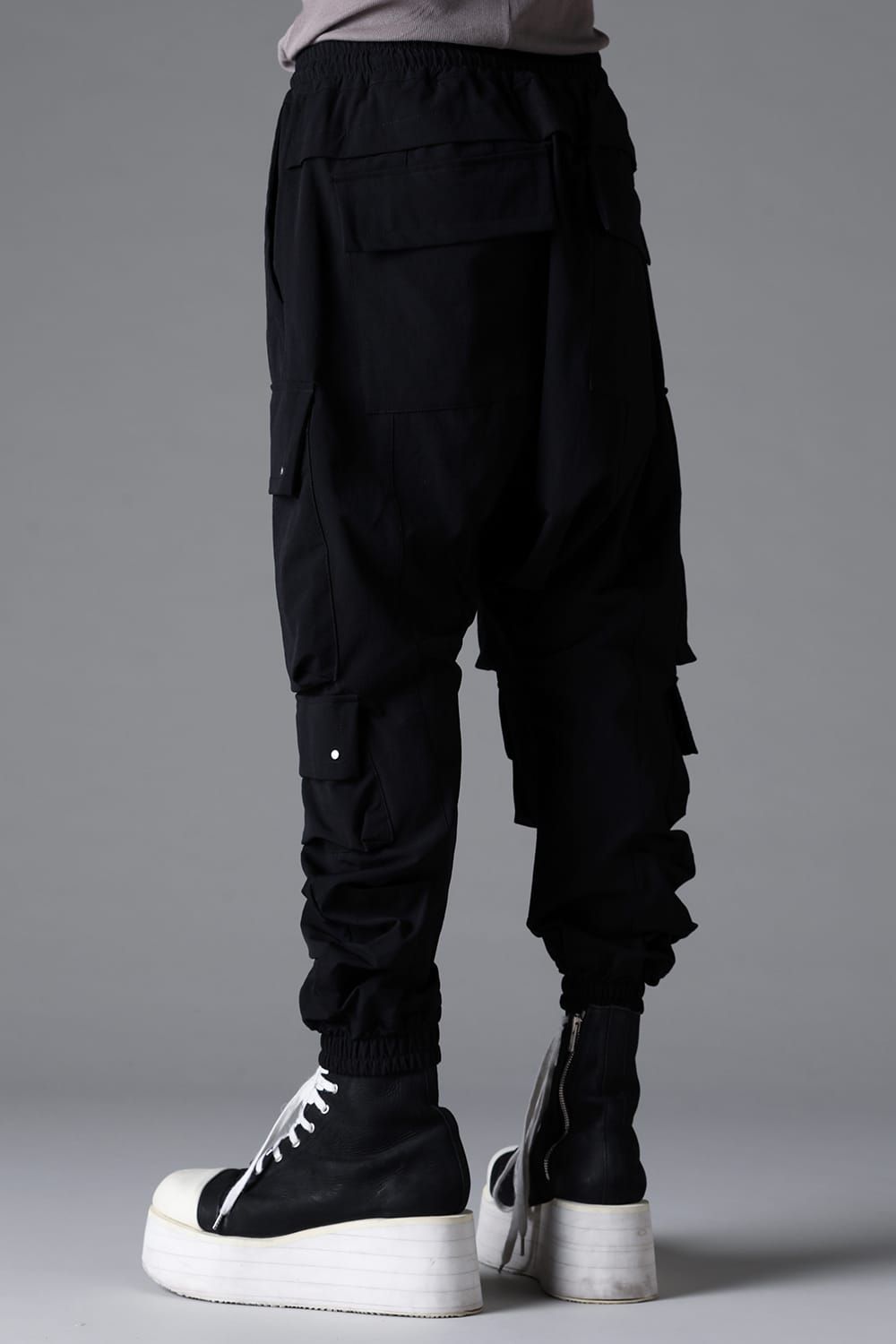 《2026SS先行予約》Stretch Nylon Military Sarouel Pants"Black" / ストレッチナイロンミリタリーサルエルパンツ"ブラック"