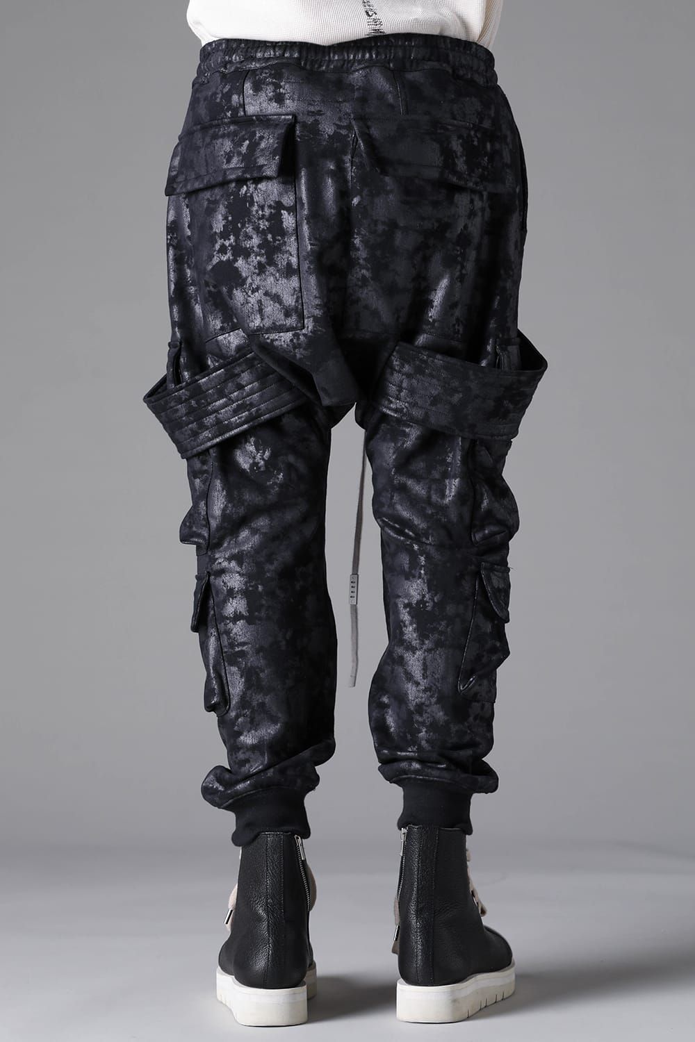 《2026AW先行予約》Sweat Belt Cargo Sarrouel Easy"Black" / スウェットベルトカーゴサルエルイージー"ブラック"